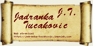 Jadranka Tucaković vizit kartica